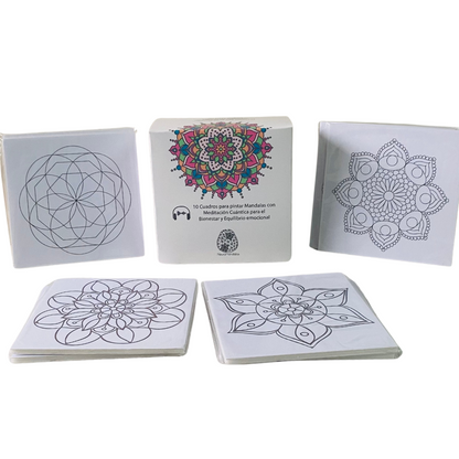 10 Cuadros Mandalas 14x14 cm