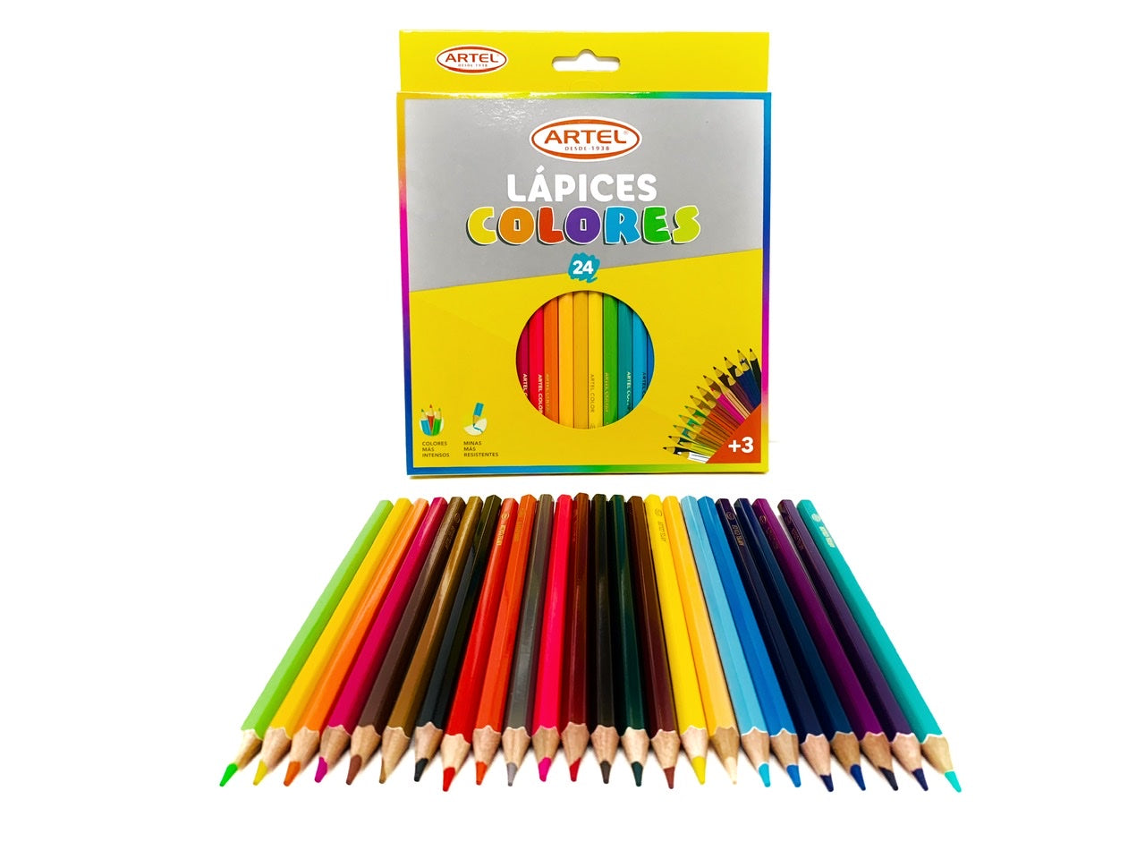 Lápices de 24 colores Artel.